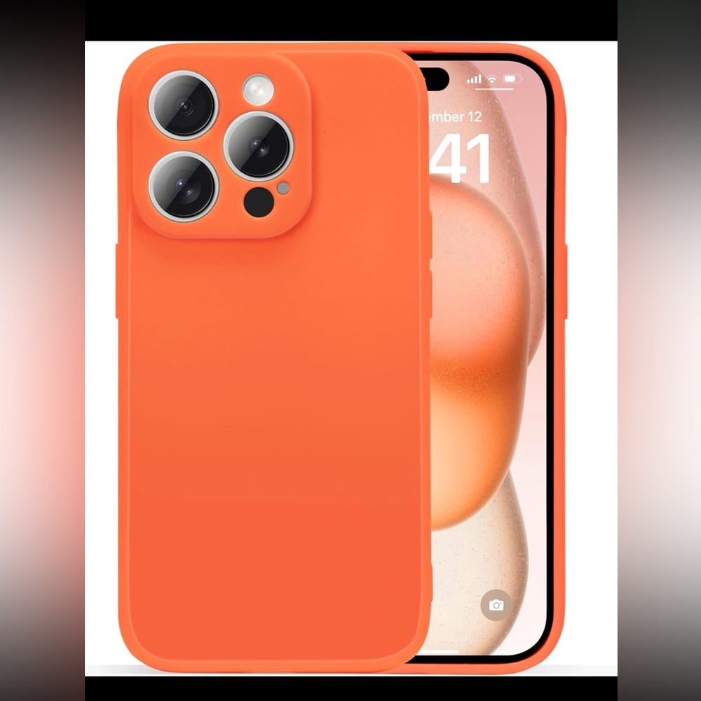 iPhone 13 Pro Case Silicone Orange